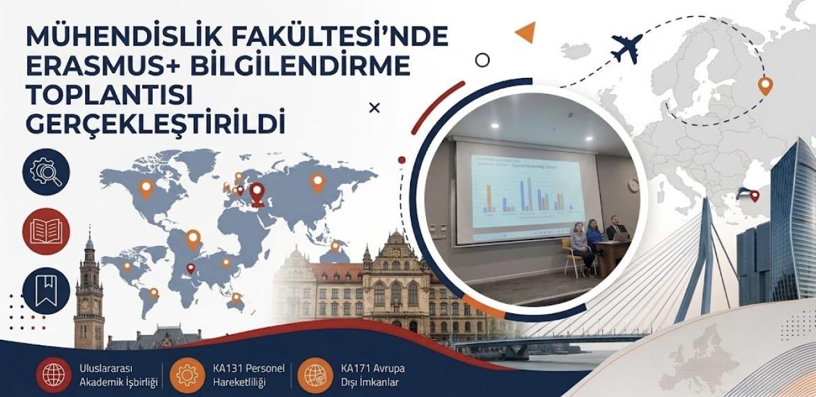 Mühendislik Fakültesi’nde Erasmus+ Bilgilendirme Toplantısı Gerçekleştirildi