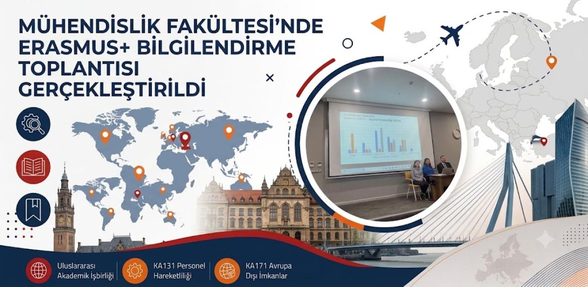 Mühendislik Fakültesi’nde Erasmus+ Bilgilendirme Toplantısı Gerçekleştirildi